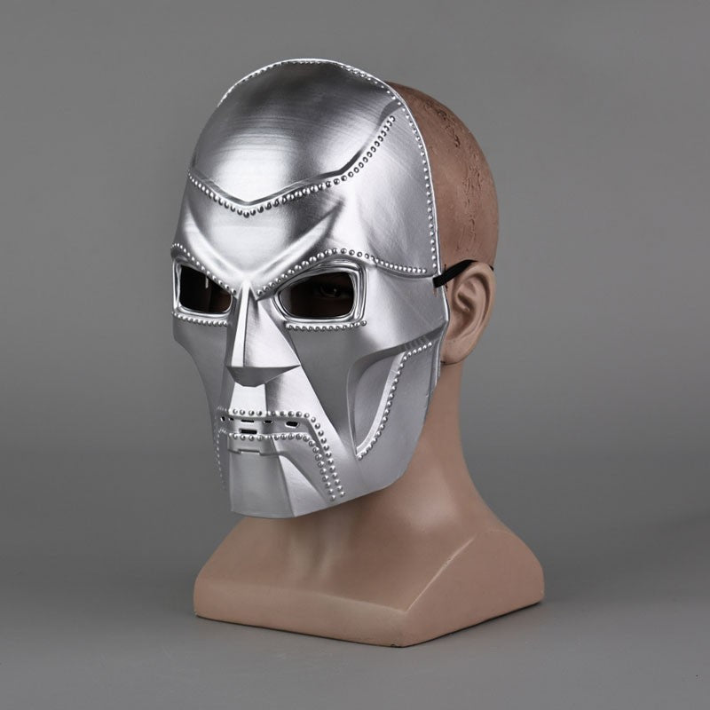 Movie Doctor Doom Cosplay Costume Mask Adult Unisex Helmet Visor Plastic Masks Accessory Headgear Halloween Carnival Props