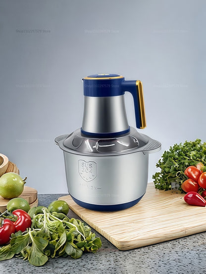 Moedor de Carne Elétrico Processador de Alimentos Aço Inoxidável 304 Multiuso Picador de Legumes Liquidificador de Papinha de Bebê Utensílio de Cozinha
