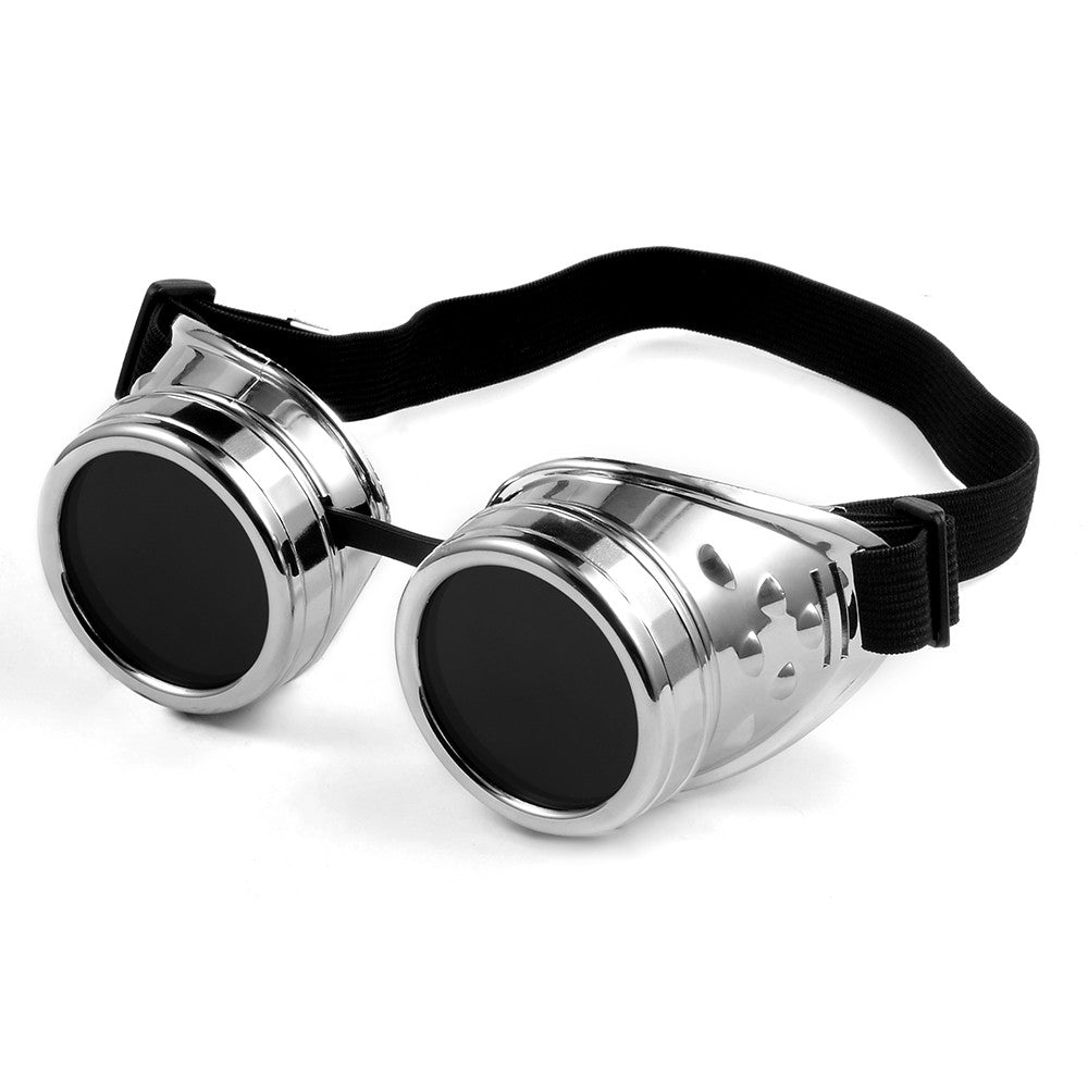 CRIXALIS Cyber Goggles Steampunk Glasses Vintage Retro Welding Punk Gothic Sunglasses For Men For Halloween Glasses Shade UV400