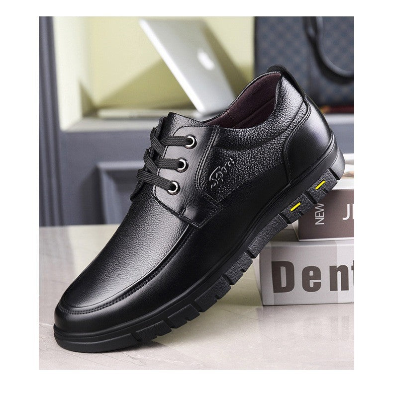 Hot Sale Men Genuine Leather Casual Shoes Soft Sole Walking Shoes Luxury Brand Middle-aged Old Man Dad Lightweight Loafers Shoes