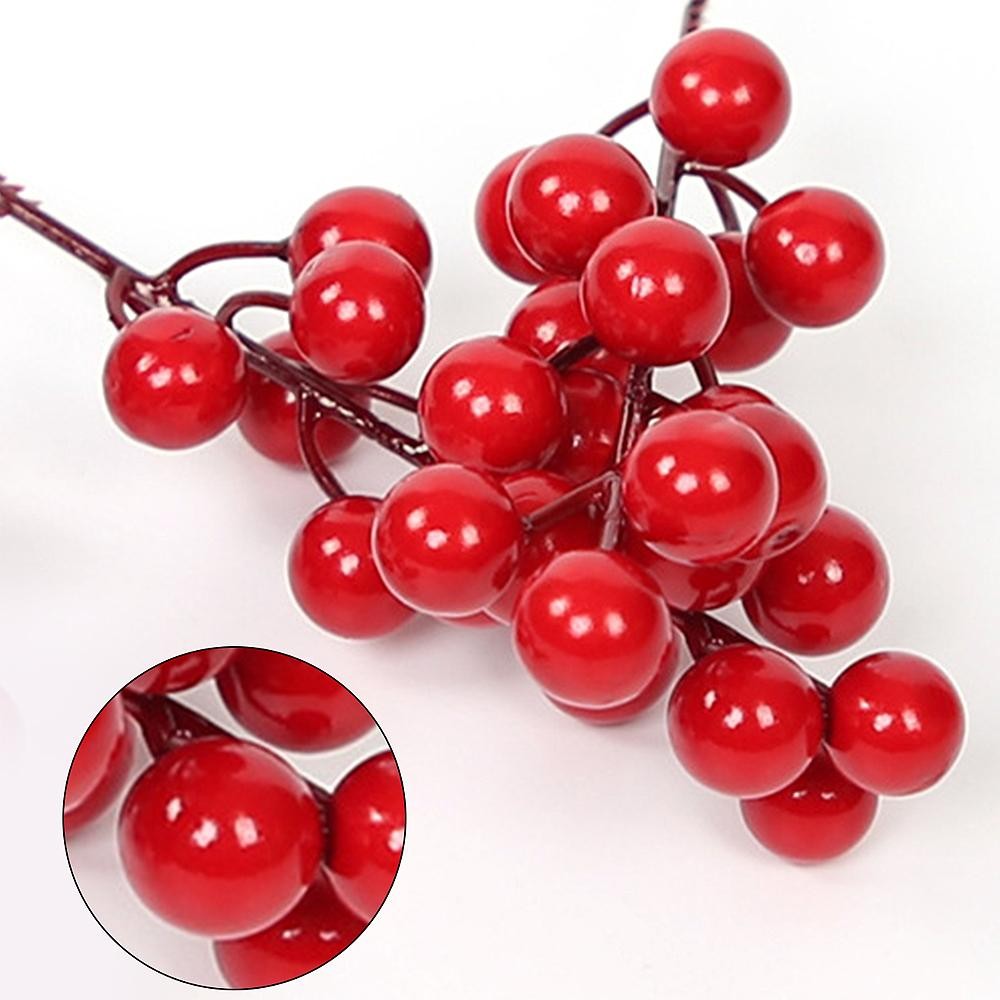 Christmas Simulation Berry Berries  Artificial Flower Fruit Cherry Plants Home Christmas Party Decoration DIY Gift
