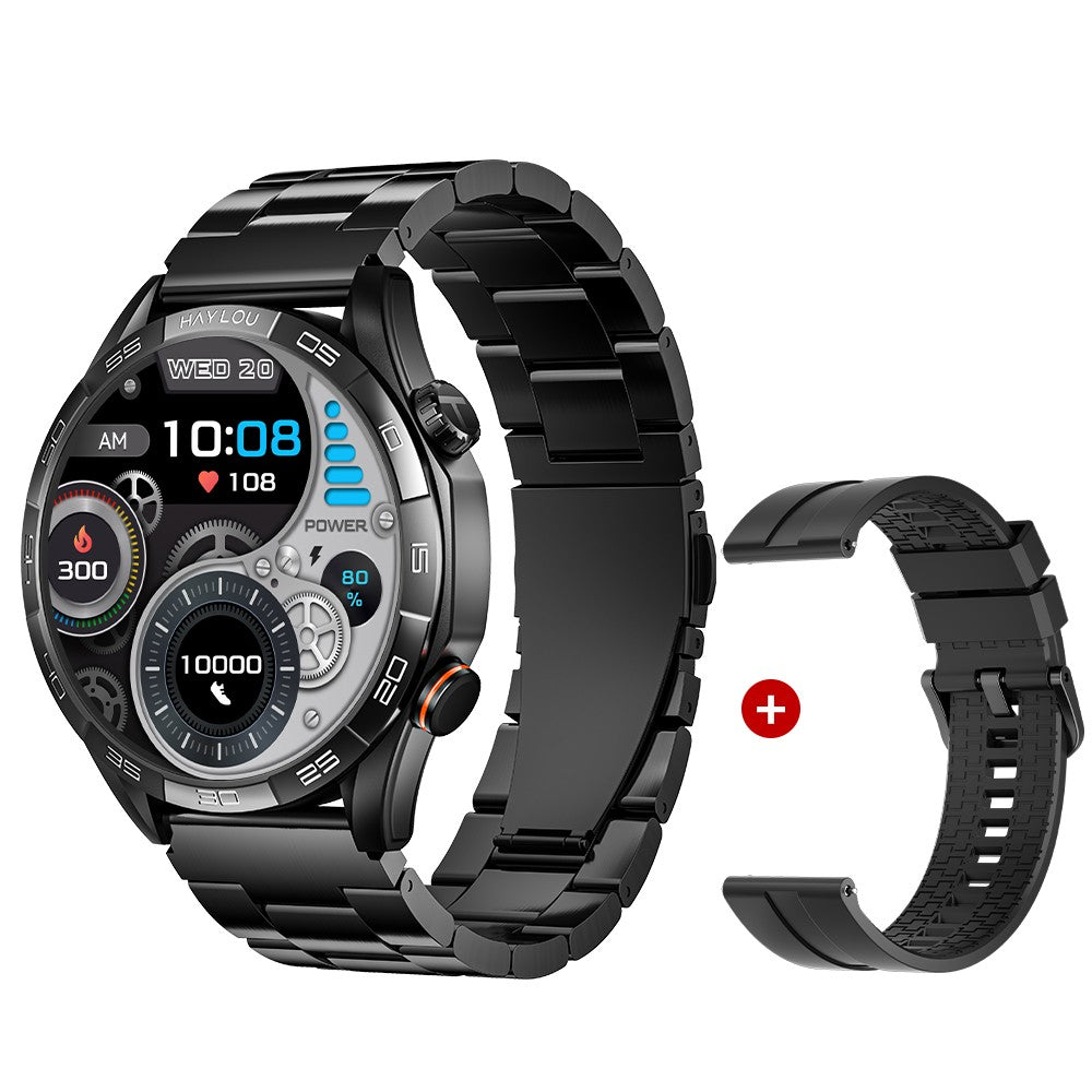 Smartwatch HAYLOU Solar 5 com Chamada de Voz, Tela AMOLED de 1,58'', 60Hz, Monitoramento de Saúde 24 Horas, Smartwatch Esportivo para Homens