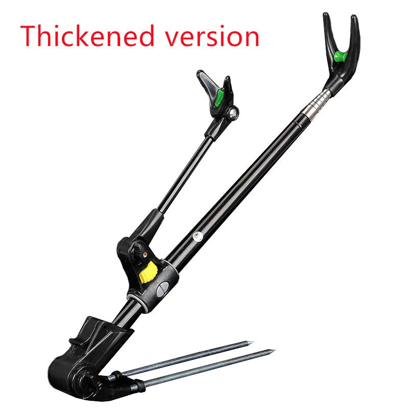 1.7M/2.1M/2.4M Novo Suporte de Vara de Pesca Telescópico de Aço Inoxidável Engrossado, Suporte de Vara de Pesca Dupla Finalidade, Suporte para Vara de Pesca
