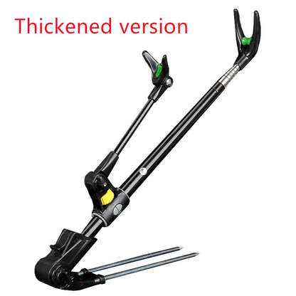 1.7M/2.1M/2.4M Novo Suporte de Vara de Pesca Telescópico de Aço Inoxidável Engrossado, Suporte de Vara de Pesca Dupla Finalidade, Suporte para Vara de Pesca