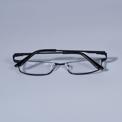 Homens Quadrados Metal Armação Grande Leitura Dobradiça de Mola Óculos de Presbiopia Bloqueio de Luz Azul Proteção Ocular Óculos +75+125+175+4