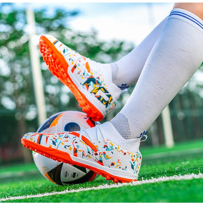 TF/AG Men Football Boots Society Cleats Soccer Shoes Boys Professional Football Field Boots Indoor Fast Non Slip Sneakers Match