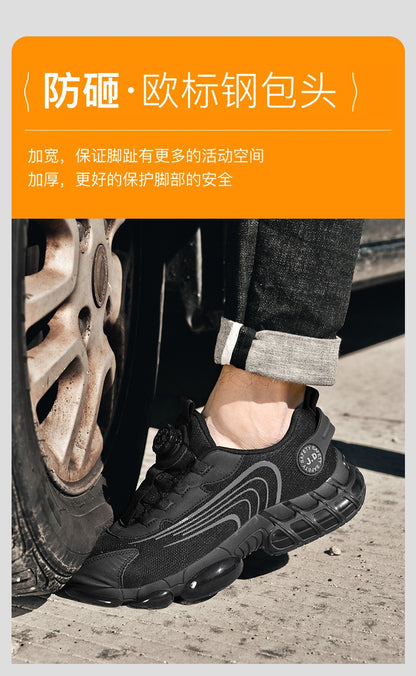 Men's Military Tactical Boots Army Boots Men Side Zipper Military Boots Men Anti-Slip Ankle Boots Work Safety Shoes Hiking Shoe