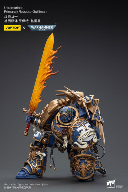JOYTOY Warhammer 40k 1/18 Bonecos de Ação Anime 18,1cm Ultramarines Primarca Roboute Guilliman