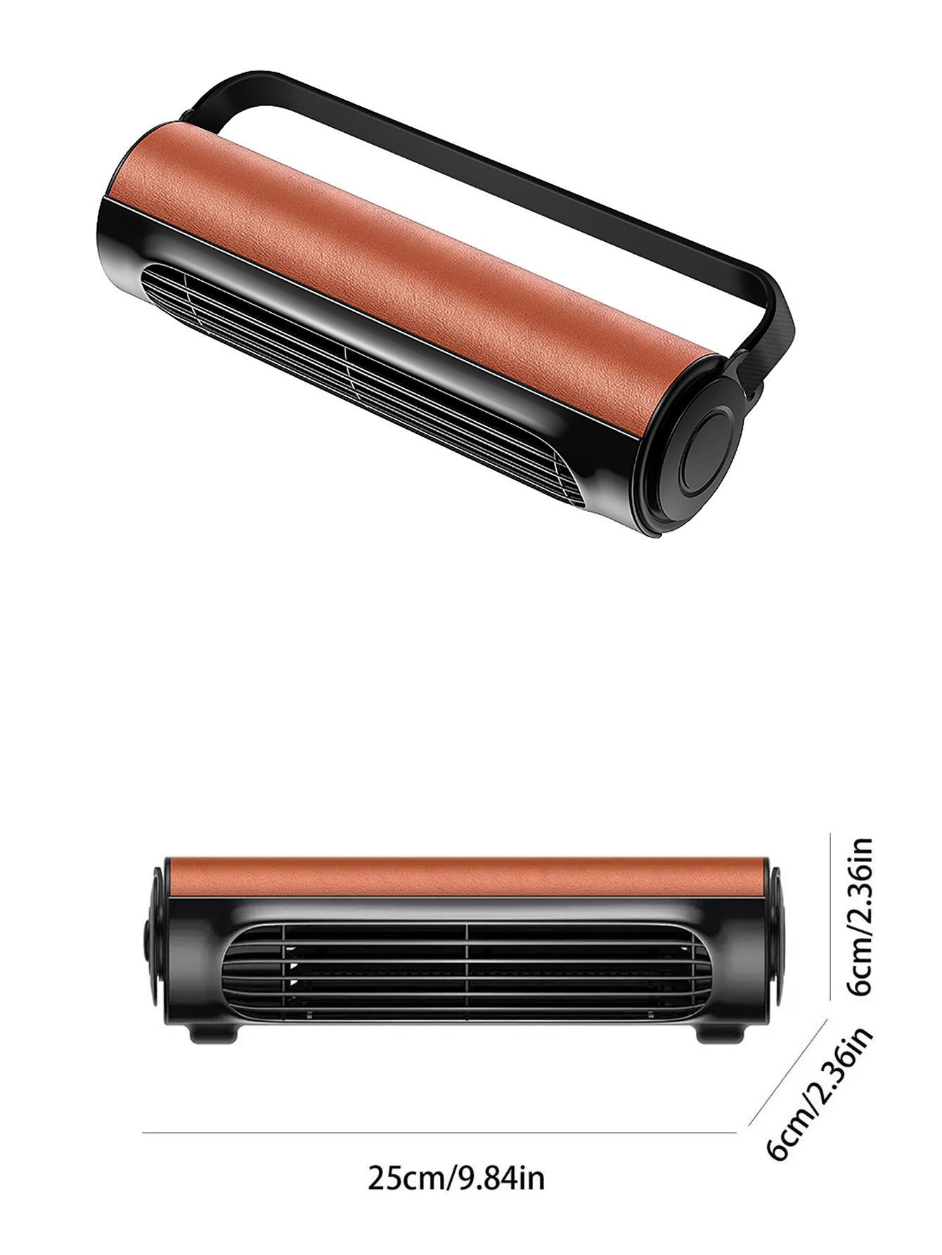 Vissko Portable Car Seat Fan for Front Rear Seat Passenge USB Powered Headrest Cooling Air Fan Adjustable Strap Car Interior Fan