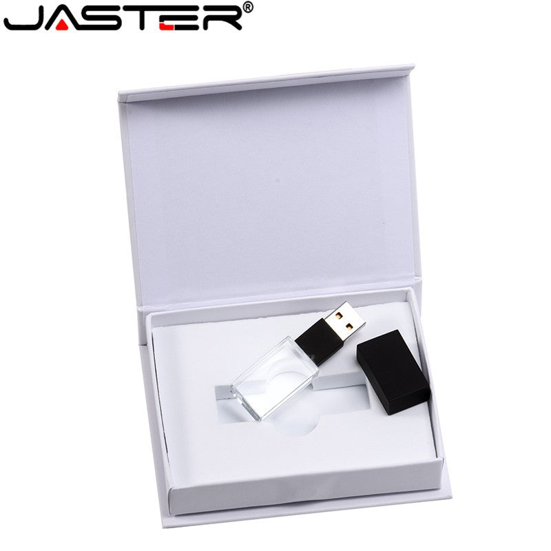 Pen Drive USB 2.0 128 GB de Cristal Memory Stick 64 GB Pen Drives de Alta Velocidade 4 GB Pendrive de Presente de Casamento 16 GB Disco U 8 GB Fotografia