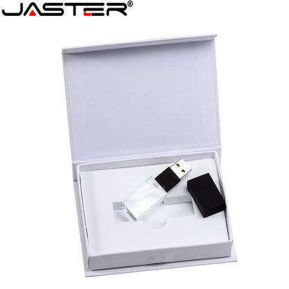 Pen Drive USB 2.0 128 GB de Cristal Memory Stick 64 GB Pen Drives de Alta Velocidade 4 GB Pendrive de Presente de Casamento 16 GB Disco U 8 GB Fotografia