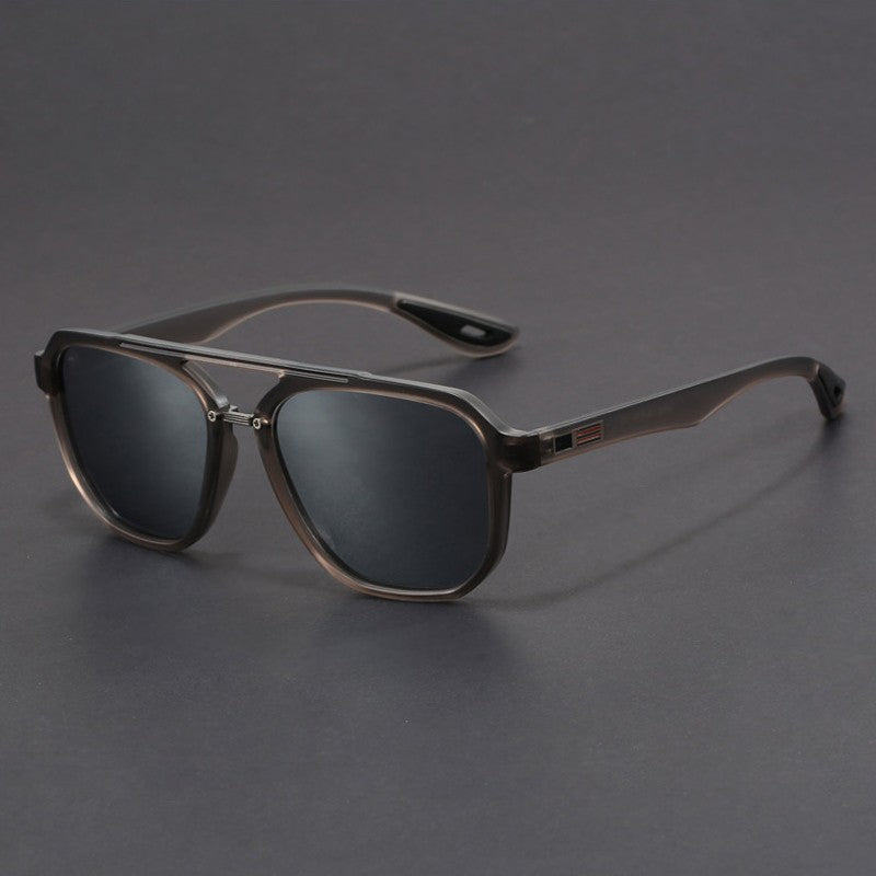 Man Aviation Style TR Frame Customized Polarized Mirror Lens Sunglasses Women Oversized Finished Myopia Sun Glasses with Diopter