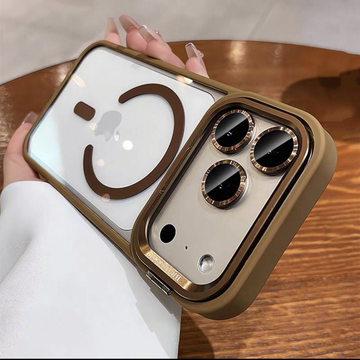 for iPhone 17 Camera Bracket for Magsafe Case for iPhone 17 Pro Max Air Wrist Strap Lens Film ShockProof Wireless Charging Cover
