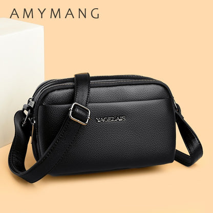 Genuine Brand Luxury Crossbody Bag Women Bags Handbags Designer Soft PU Leather Top Quality Casual Ladies Shoulder Messenger Sac