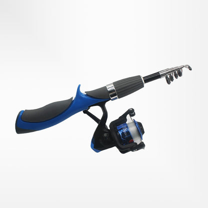 Kids Fishing Pole Set Fishing Rod For Children Child Telescopic Fishing Rods With Spinning Reel Baits Hook Saltwater Freshwater