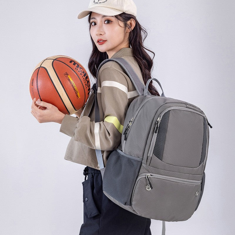 Mochila de Basquete Grande, Bolsa Esportiva com Suporte Separado para Bola, Compartimento para Tênis, Ideal para Futebol, Vôlei, Natação, Academia, Viagem