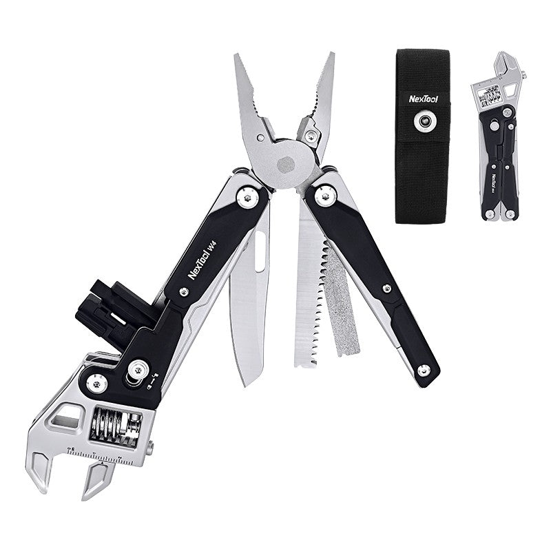 NexTool 11 em 1 Multiferramenta Chave Inglesa W4 Alicate Chave Ajustável Canivete Ferramentas Manuais Chave de Fenda Serra para Madeira Ferramentas para Trabalhar Madeira