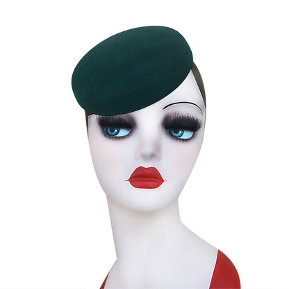 Lawliet Circle Feminino Capacete Chapéus de Feltro de Lã Chapéus Pillbox Fascinator para Mulheres Suprimento de Chapelaria Base de Chapéu Chapéus de Coquetel