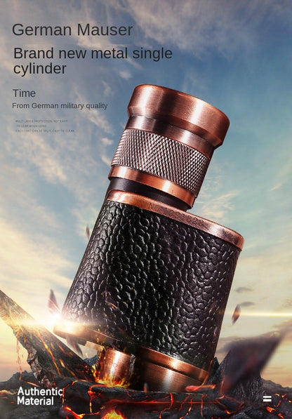 Monocular Potente Russo 8X24 Estrutura de Metal Telescópio Profissional Portátil Militar Telescópio Lente Totalmente Óptica Para Acampamento
