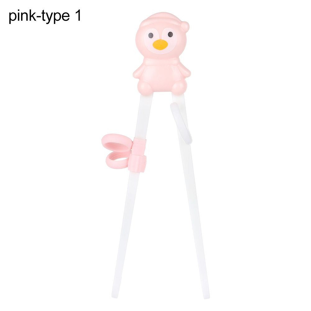 1 Pair Cartoon Chopsticks Children Eating Training Chopsticks Learn Chopsticks Correct Usage Baby Practice Chopstick