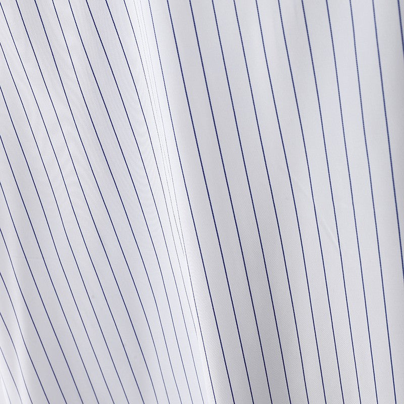 INCERUN Men Striped Shirt Lapel 3/4 Sleeve Oversize Casual Men Clothing Streetwear Korean Style Loose Fashion Tops Male Shirts