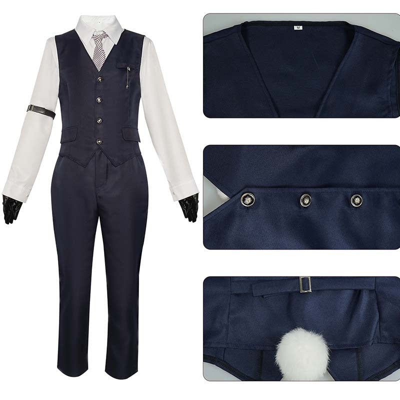 Xavier Cosplay Costume Adult Carnival Uniform Game Love and Deepspacee Xavier Outfit for Halloween Party Masquerade(Navy Blue)