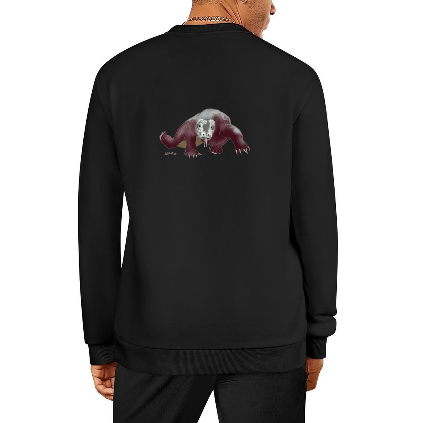 Komodo Dragon Pullover anime clothing men's winter sweater men's clothes anime clothes sweatshirt