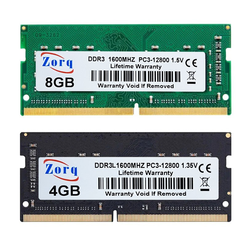 DDR3 DDR3L 4GB 8GB Laptop Memories Ram PC3L 1.35V 1066 1333 1600Mhz PC3 1.5V 8500 10600 12800 204Pin SODIMM Notebook Memory Ram