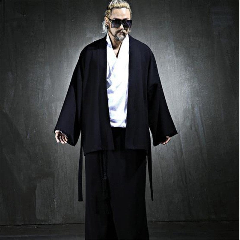 Spring Men's Frenulum Loose Coat Korea Tide Brand Plus Size Outwear New Fashion Casual Jackets Male Personality Clothes Hombre