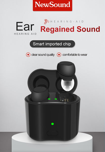 2025 Hearing Aid Rechargeable Hearing Device CIC Ear Hearing Aids for The Elderly Audifonos Sound Amplifier for Deafness