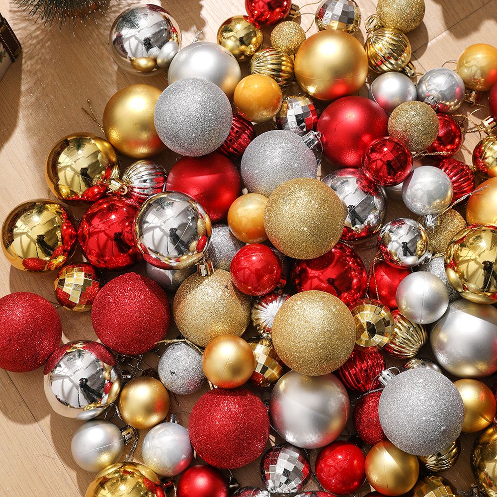 10/20/30/50/100Pcs Merry Christmas Ball Hanging Christmas Tree Decoration for Home Decor New Year 2026 Navidad Party Supplies