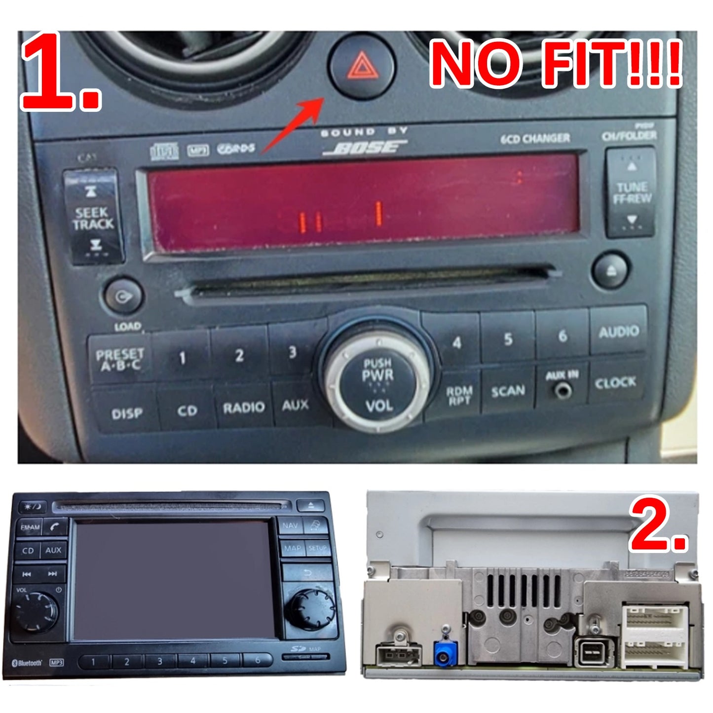 Rádio Automotivo Android 15 Para Nissan Qashqai Rogue 2008-2013 Multimídia Player GPS Navegação Carplay Android Auto 4G WIFI