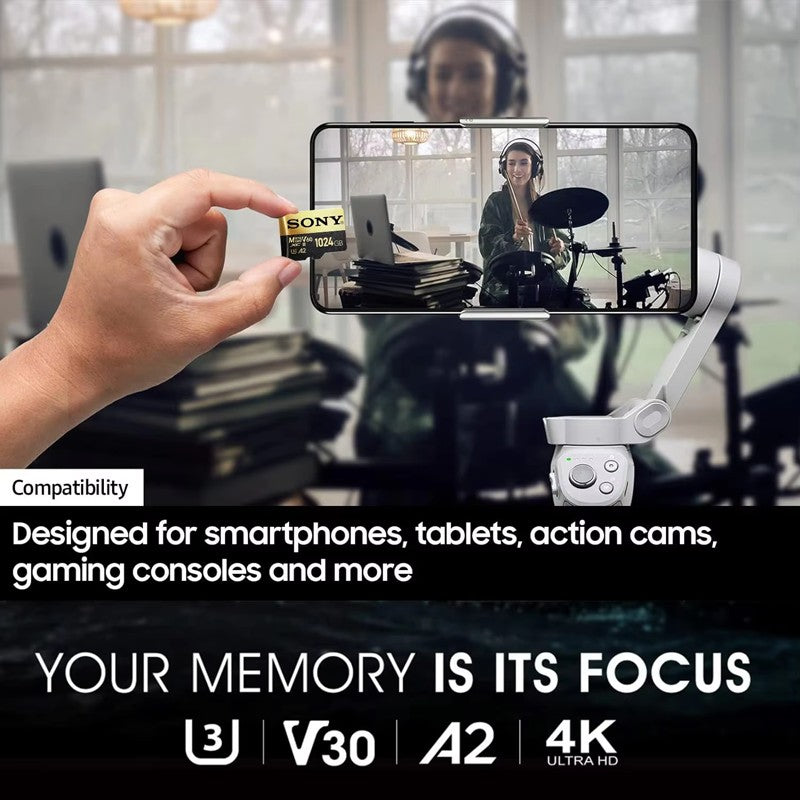 Cartão de Memória SONY TF 1TB Alta Velocidade Micro SD Card 1024GB 128GB 256GB 512GB A2 U3 V30 Cartões Flash SD TF Para Celular Xiaomi Computador