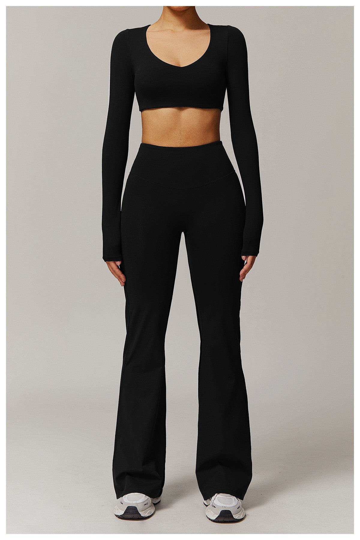 High Waist Wide Leg Pants Leggings Women Tights Fitness Bell-bottoms Yoga Elastic Leggings Push Up Gym Workout Flared Pants