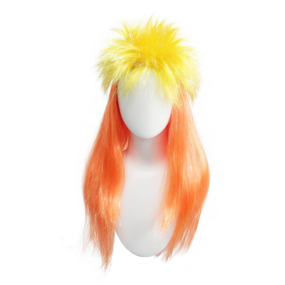 Nova Peruca Sintética de Cabelo Liso e Comprido Matt Kill, Fibra Química, Estilo Punk Rock Fofo para Festa de Halloween