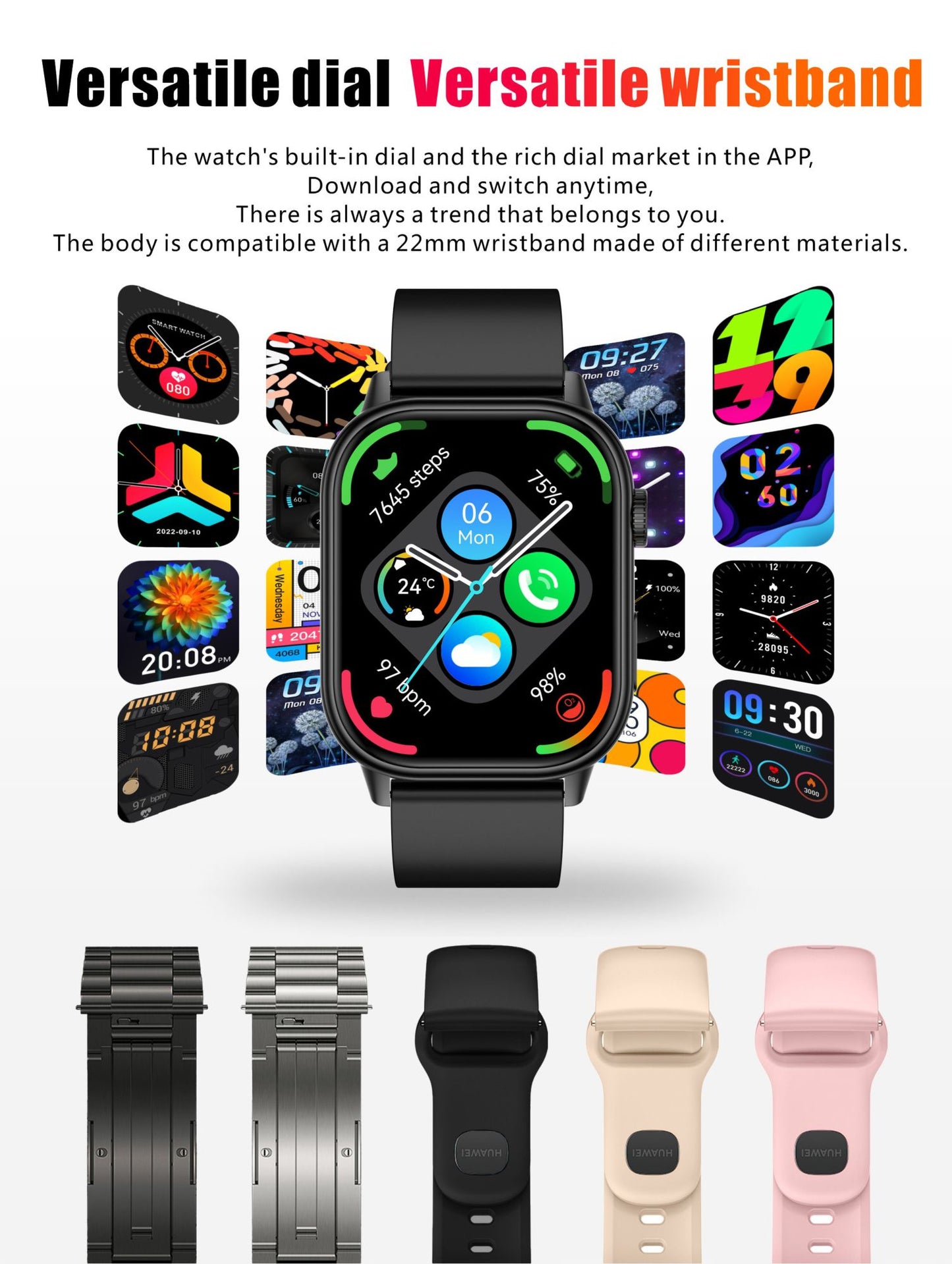 LIGE 2025 Para Android IOS GPS Smart Watch Feminino Tela HD de 2.01" Frequência Cardíaca Chamada Bluetooth Bússola IP68 À Prova D'água Smartwatch Masculino