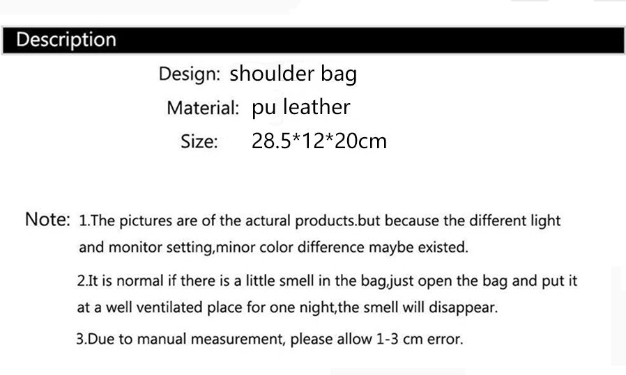 Luxury Design Handbag Women PU Leather Fashion Brand Crossbody Bags Large Capacity Shoulder Messenger Bag Travel Shopping Totes