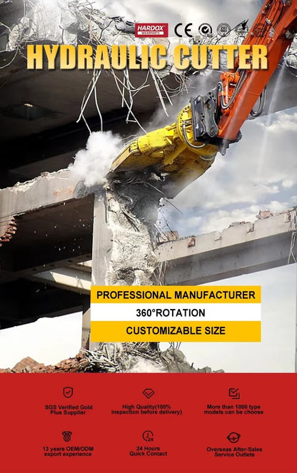 China Durable Construction Metal Processing Double Cylinder Hydraulic Shear