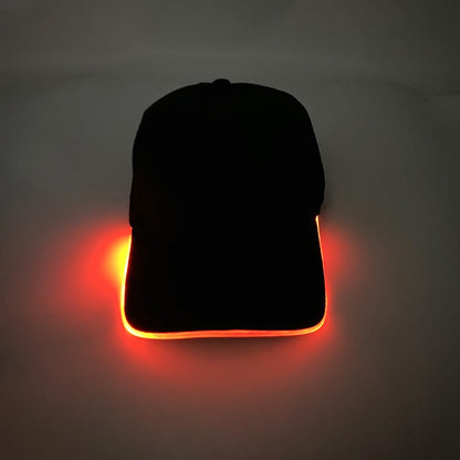 Fashion Attractive Glowing Decor Supplies Carnival LED Optical Fiber Baseball Cap Flashing For Carnival Party In The Dark Night