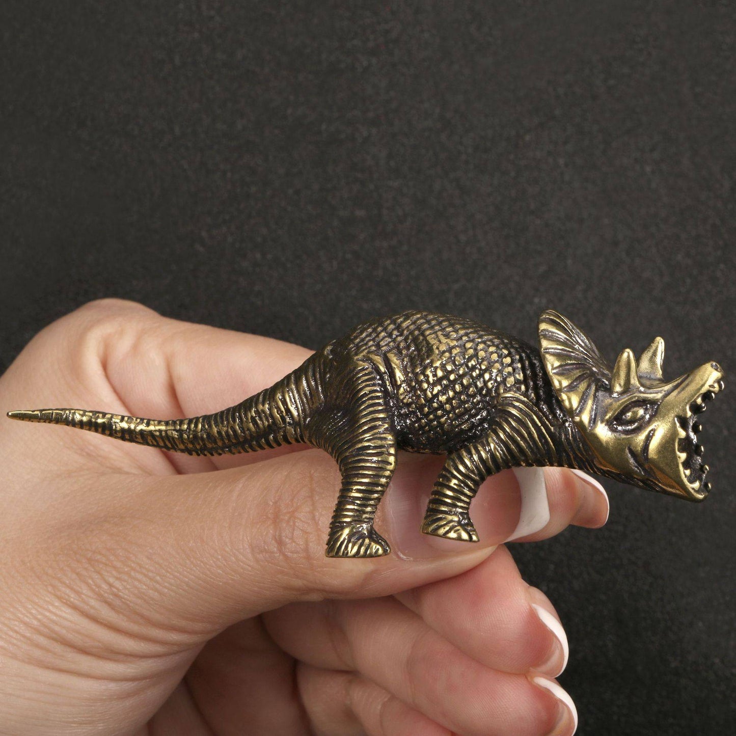 Dinossauro Alossauro Estegossauro Pterossauro Dimetrodon Diplodoco Estátua Decoração de Mesa de Escritório Jurássico Estatueta de Cobre 12 Estilos