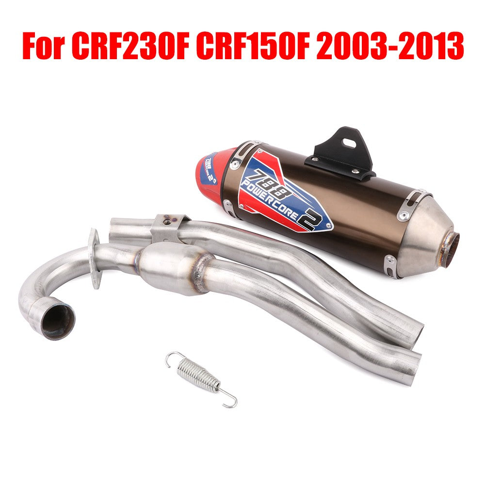 Motorcycle pipe Middle&Rear Exhaust Muffler Pipe motorcycle accessories low price For CRF230F CRF150F 2003-2013 Dirt pit bike
