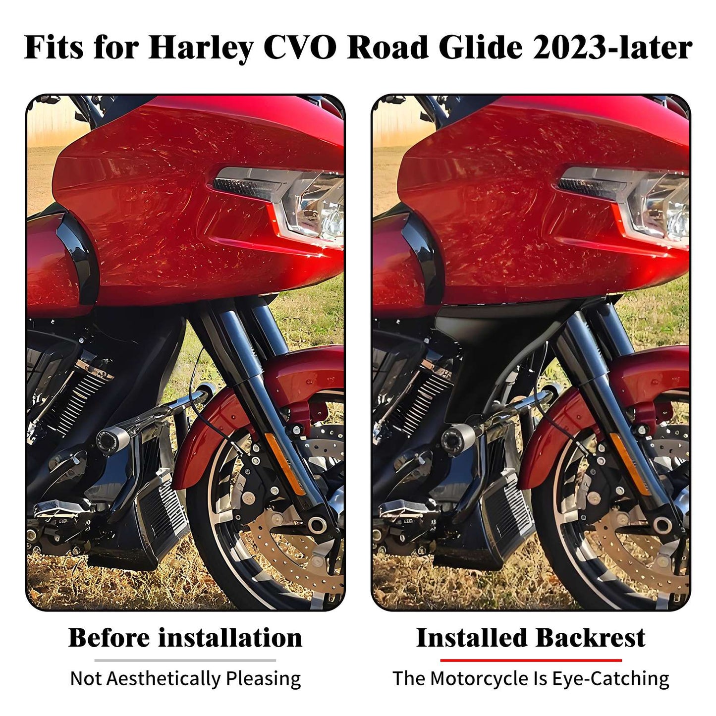 Kit de Suporte para Spoiler do Painel Lateral da Carenagem da Motocicleta para Harley Touring Road Glide FLTRXSE 2023 FLTRX FLTRXSTSE CVO 2024 2025
