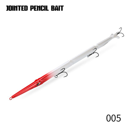 Isca Artificial Hunthouse Articulada Lápis 3 Seções 255mm/30.6g Agulha Sinking Swimbait para Anchova Robalo Material de Pesca