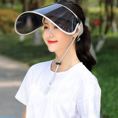 Summer Large Lens Sun Hat Outdoors Sport Anti-UV Visor Face Cover Shield Foldable Portable Men Women Empty Top Hat