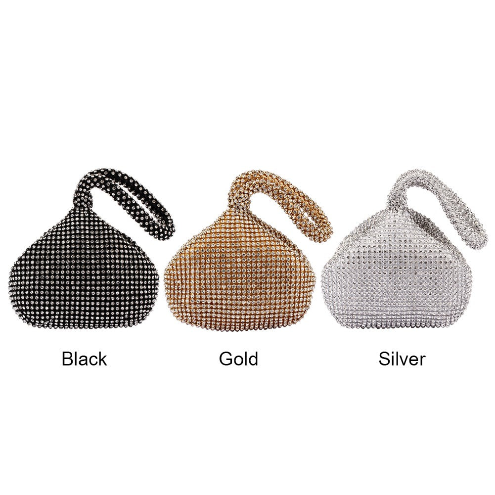 Mini Evening Clutch Bag Women Girl Glitter Rhinestone Party Prom Wedding Purses