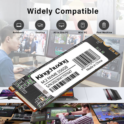 Kingchuxing SSD M2 512GB NVME SSD 1TB 128GB 256GB ssd M.2 2280 PCIe Disco Rígido Unidade de Estado Sólido Interna para Laptop