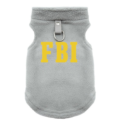 FBI Roupa para Cães Colete Macio Quente Roupa para Cachorros Colete Capa Roupa de Inverno para Animais de Estimação Jaqueta Casaco Cães Pequenos e Médios Roupa Chihuahua P-GG