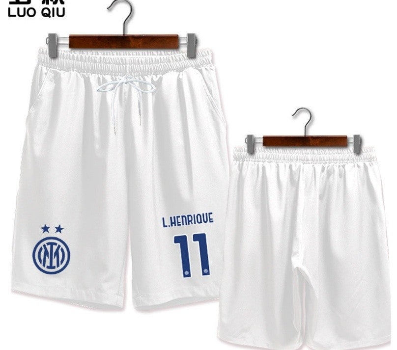 25-26 Season Inter Milan Team Lautaro Fan Quick-Dry Short Pants Men's Casual Sports Leggings