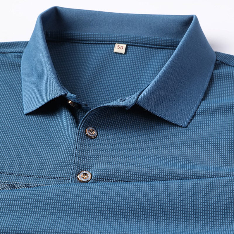 Retro men's short sleeved polo shirt summer fashion pocket stripe high-end custom design comfortable cotton top casual T-shirt