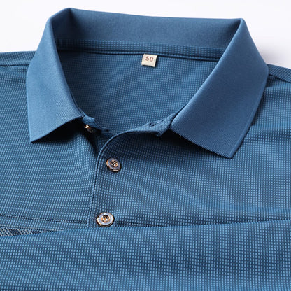 Retro men's short sleeved polo shirt summer fashion pocket stripe high-end custom design comfortable cotton top casual T-shirt